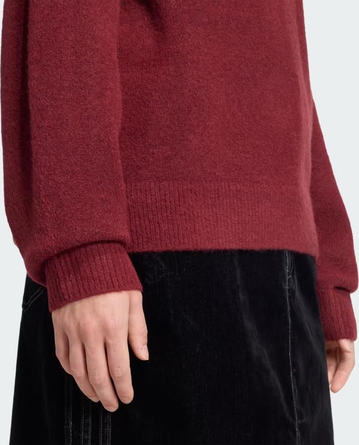 Adidas Originals Trefoil Knit Crew Sweatshirt Rood- Dames Rood - Foto 3