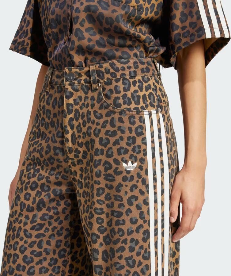 Adidas Originals Leopard Print Denim Jeans Veelkleurig- Dames Veelkleurig - Foto 2