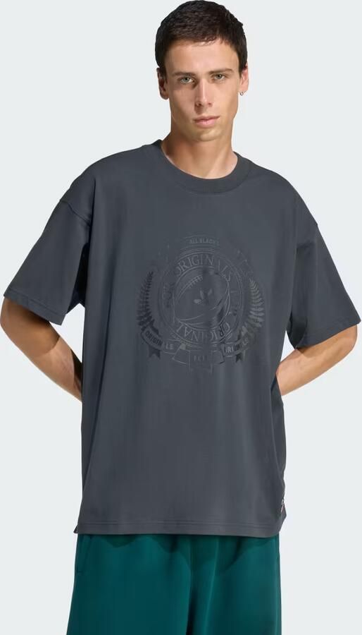 Adidas ORIGINALS & ALL BLACKS LOOSE-FIT GRAPHIC SS T-SHIRT