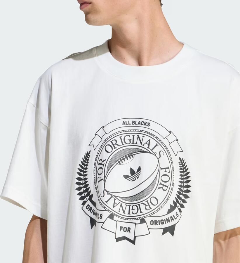 Adidas ORIGINALS & ALL BLACKS LOOSE-FIT GRAPHIC SS T-SHIRT - Foto 3