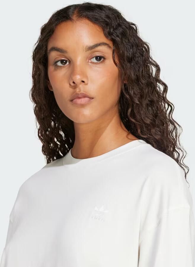 Adidas Originals Trefoil Longsleeve met Backprint Women Longsleeves wit Maat XS Kleding - Foto 2