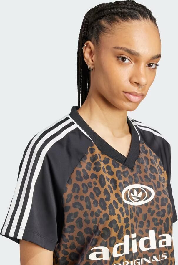 Adidas Originals Satin Football Jersey women Trainingspakken bruin Maat L Kleding - Foto 7