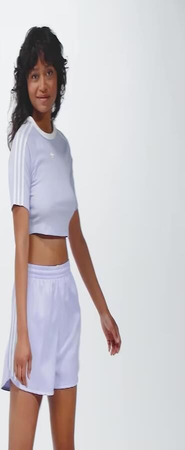 Adidas Originals 3-stripes Short Sportshorts Dames violet tone maat: XS beschikbare maaten:XS S M L - Foto 6