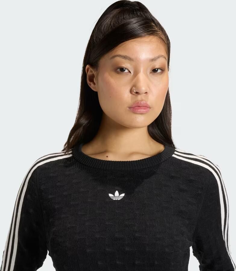 Adidas ORIGINALS SLIM-FIT SOLID SPIKE KNIT SWEATSHIRT - Foto 2