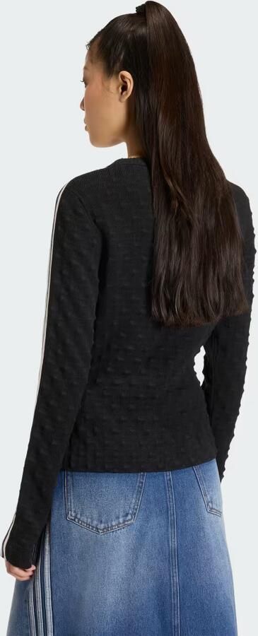 Adidas ORIGINALS SLIM-FIT SOLID SPIKE KNIT SWEATSHIRT - Foto 5