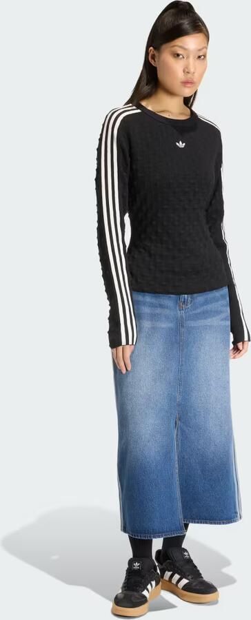 Adidas ORIGINALS SLIM-FIT SOLID SPIKE KNIT SWEATSHIRT - Foto 6