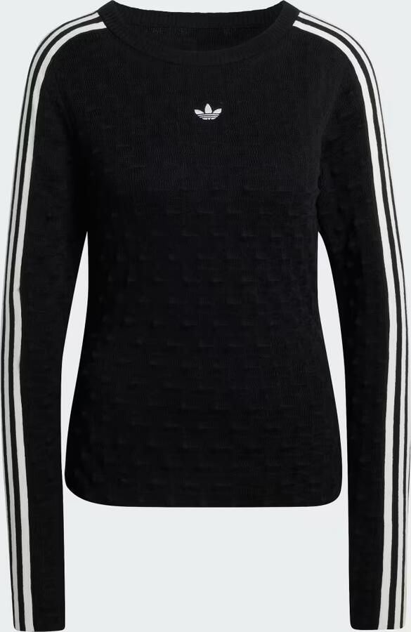 Adidas ORIGINALS SLIM-FIT SOLID SPIKE KNIT SWEATSHIRT - Foto 4