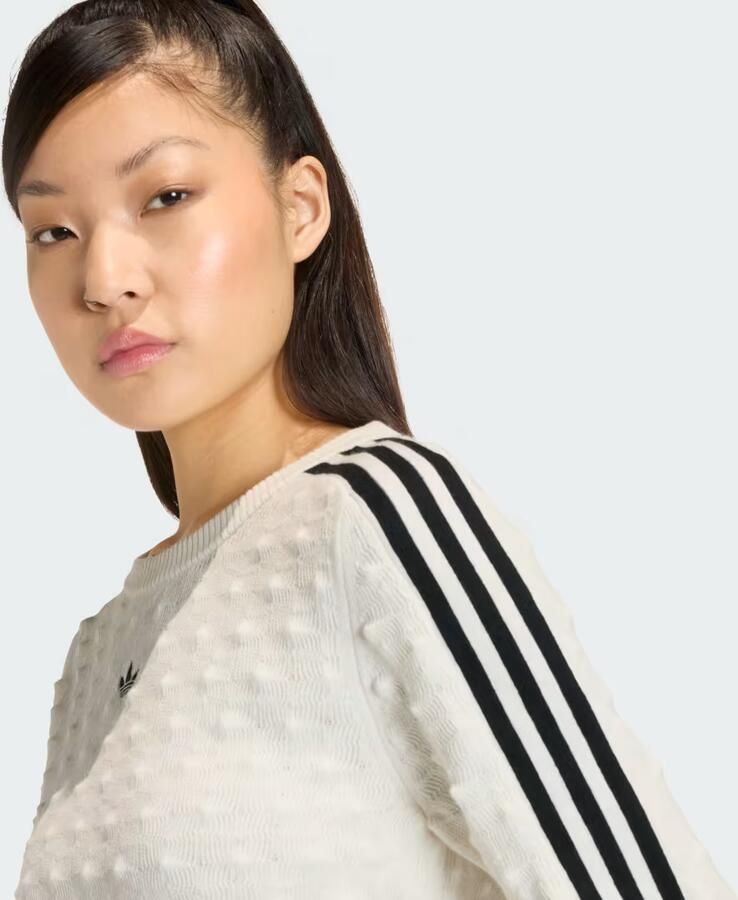 Adidas ORIGINALS SLIM-FIT SOLID SPIKE KNIT SWEATSHIRT - Foto 3