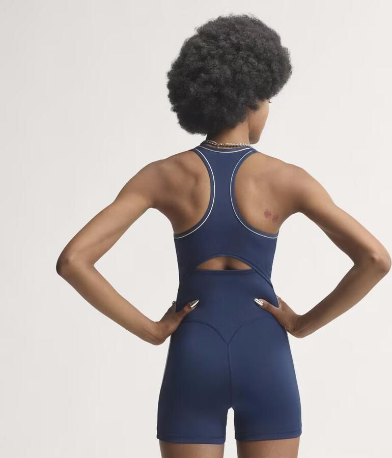Adidas Training Slim Fit sport-jumpsuit met contrasterende strepen - Foto 6