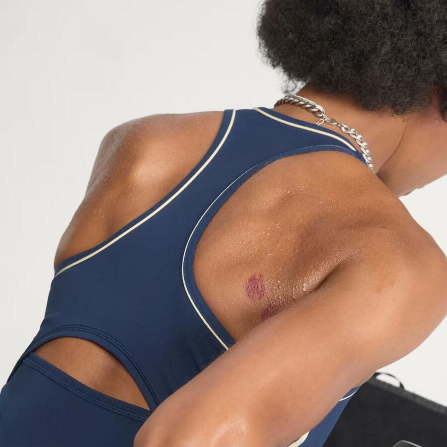 Adidas Training Slim Fit sport-jumpsuit met contrasterende strepen - Foto 3