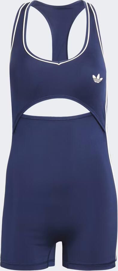 Adidas Training Slim Fit sport-jumpsuit met contrasterende strepen - Foto 9