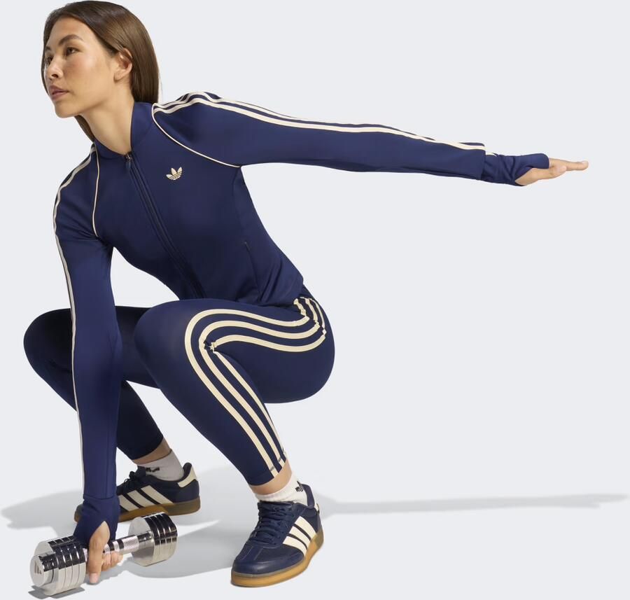 Adidas Training Slim fit trainingsjack met tweewegritssluiting model 'OG SP MIDLAY' - Foto 3