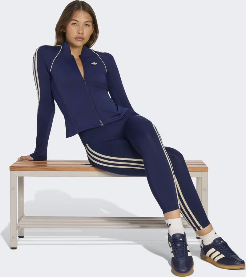 Adidas Training Slim fit trainingsjack met tweewegritssluiting model 'OG SP MIDLAY' - Foto 4