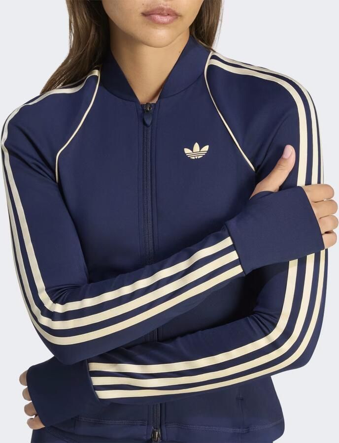 Adidas Training Slim fit trainingsjack met tweewegritssluiting model 'OG SP MIDLAY' - Foto 5