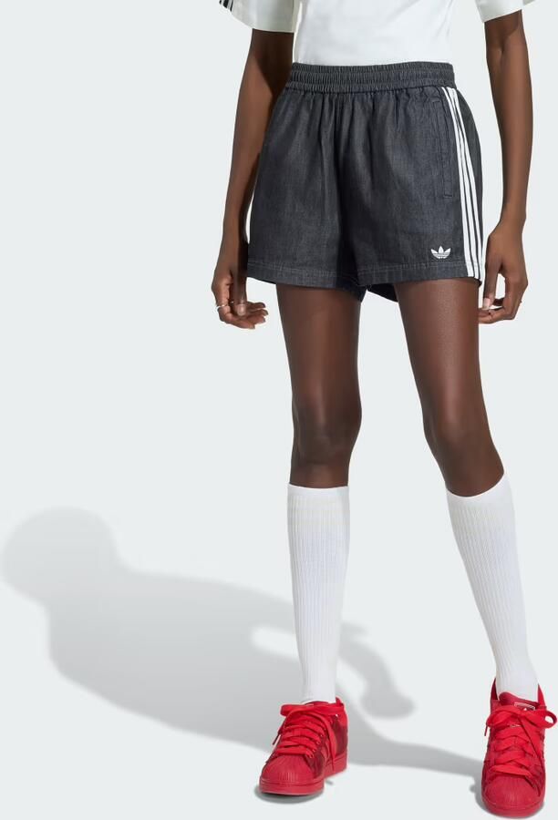 Adidas Originals Denim Shorts Zwart- Dames Zwart