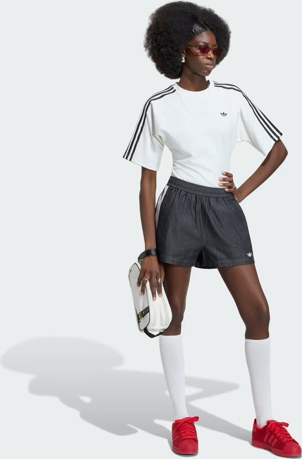 Adidas Originals Denim Shorts Zwart- Dames Zwart - Foto 5