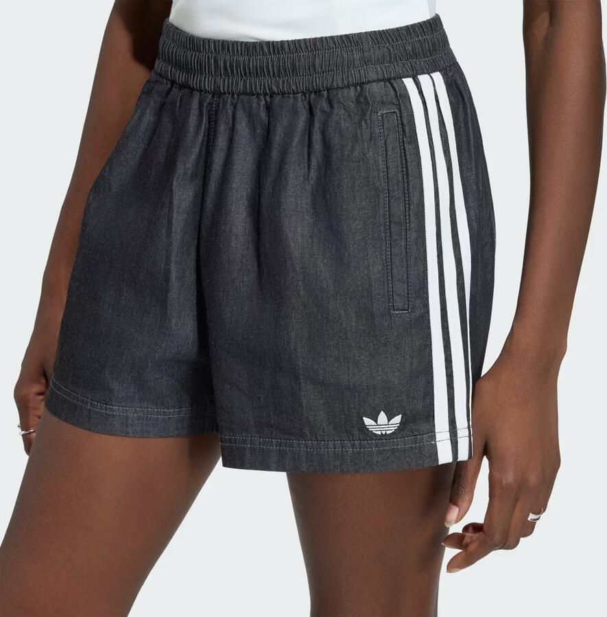 Adidas Originals Denim Shorts Zwart- Dames Zwart - Foto 2