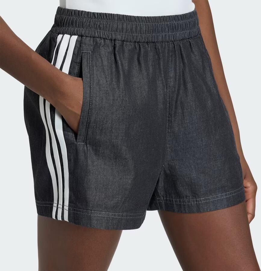 Adidas Originals Denim Shorts Zwart- Dames Zwart - Foto 3