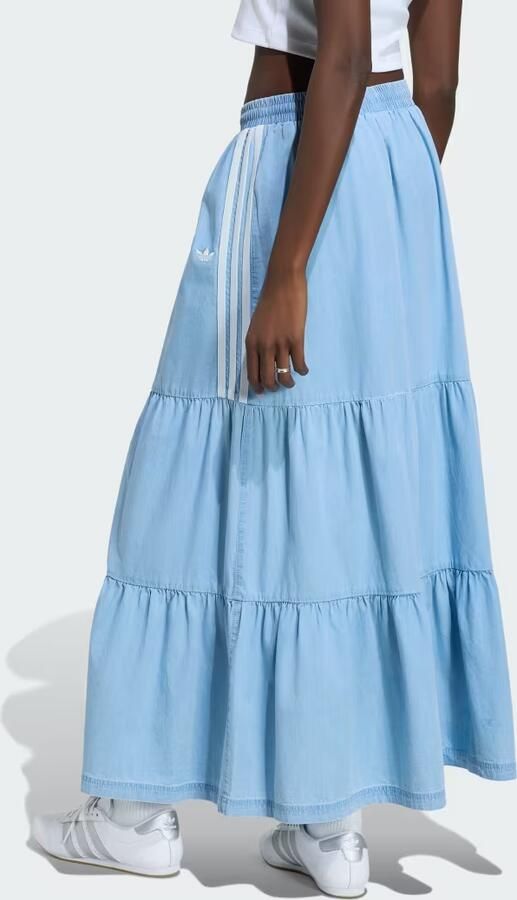 Adidas Originals regular fit maxi-rok van puur katoen - Foto 4