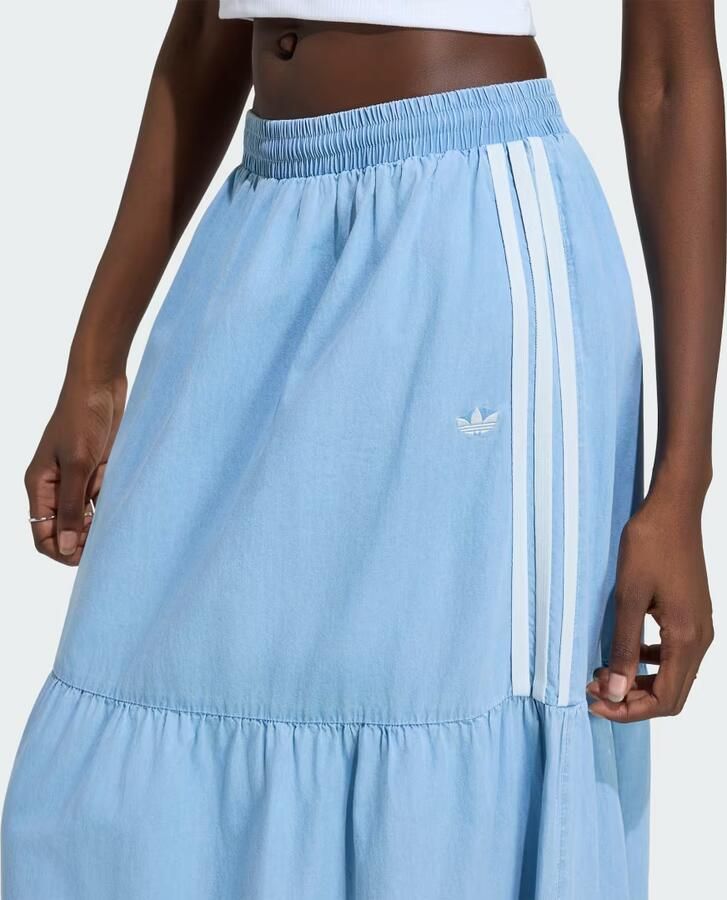Adidas Originals regular fit maxi-rok van puur katoen - Foto 3