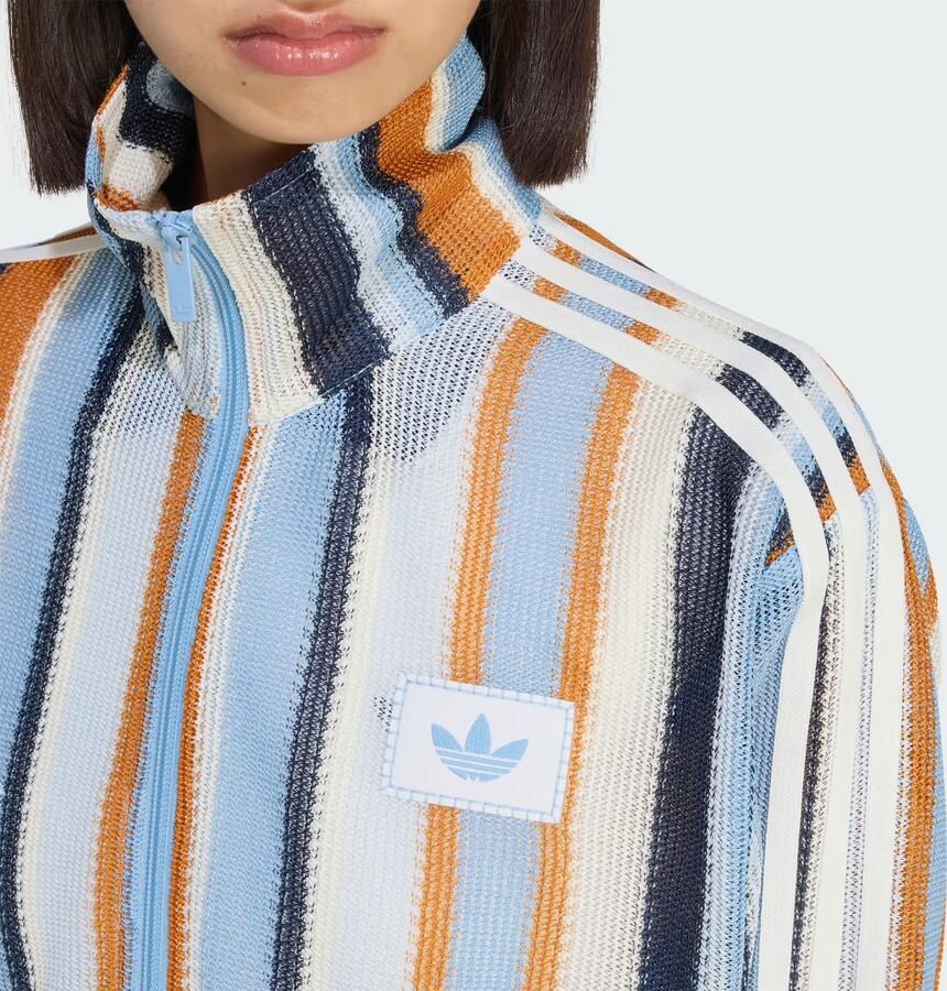 Adidas Originals Crochet Football Track Top Blauw- Dames Blauw - Foto 3