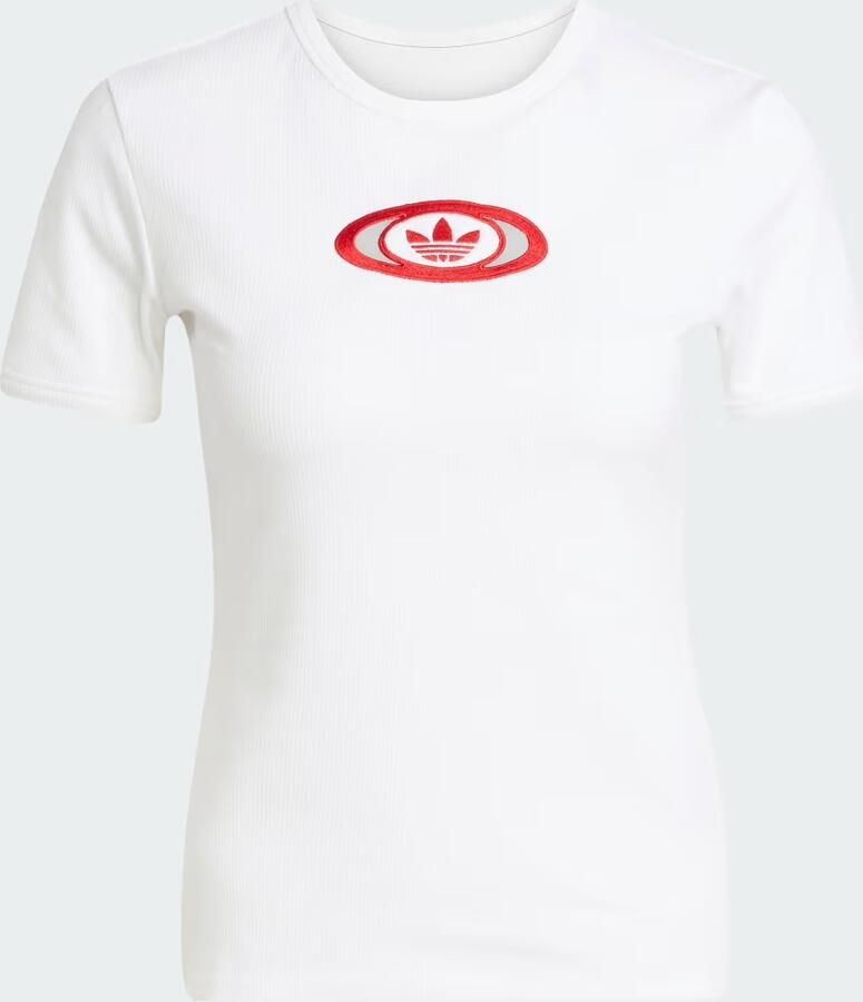 Adidas Originals Campus Cut Out T-Shirt Wit- Dames Wit - Foto 2