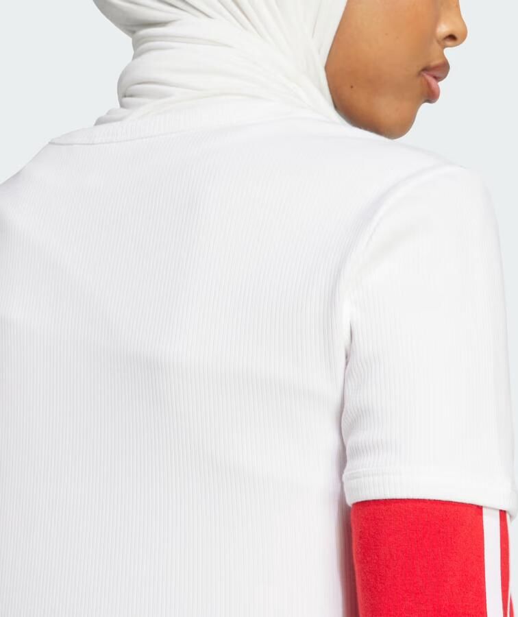 Adidas Originals Campus Cut Out T-Shirt Wit- Dames Wit - Foto 3