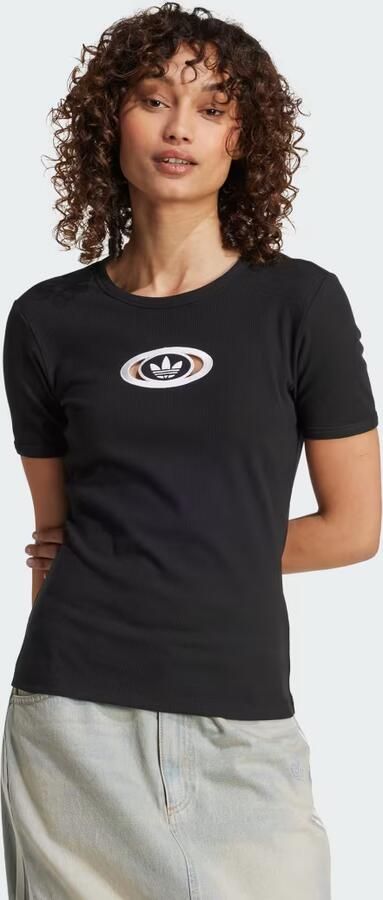 Adidas Originals Campus Cut Out T-Shirt Zwart- Dames Zwart - Foto 6