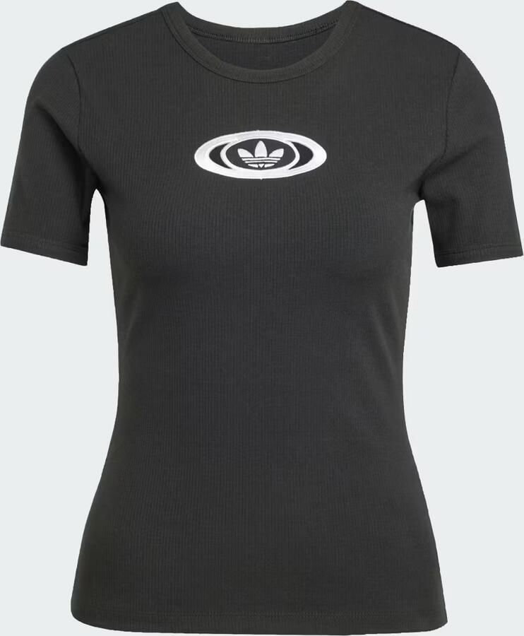 Adidas Originals Campus Cut Out T-Shirt Zwart- Dames Zwart - Foto 2