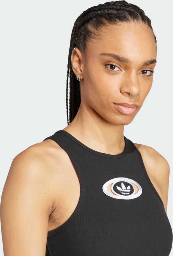 Adidas Originals Campus Cut Out Tank Top Zwart- Dames Zwart - Foto 2