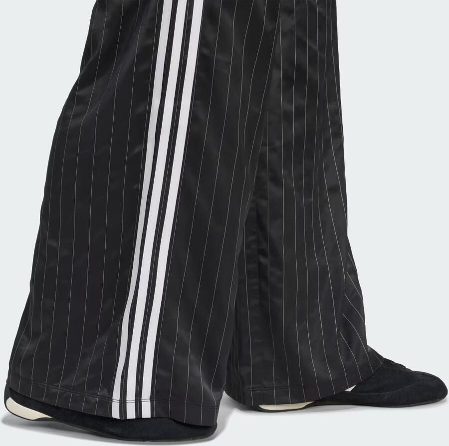 Adidas Originals Wide-Leg Broek met 3 Strepen Women Trainingsbroeken zwart Maat L Kleding - Foto 1
