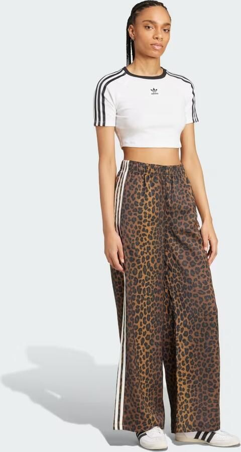 Adidas Originals Wide Leg Satin Joggers Women Trainingsbroeken bruin Maat XS Kleding - Foto 5