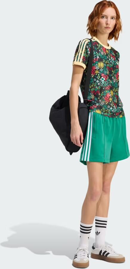 Adidas Originals Liberty All Over Print Slim T-Shirt Zwart- Dames Zwart - Foto 5