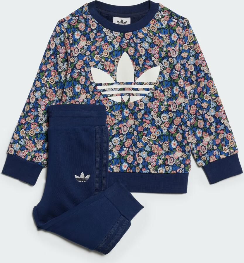 Adidas Originals x Liberty London Setje Kids Blauw Kind Blauw