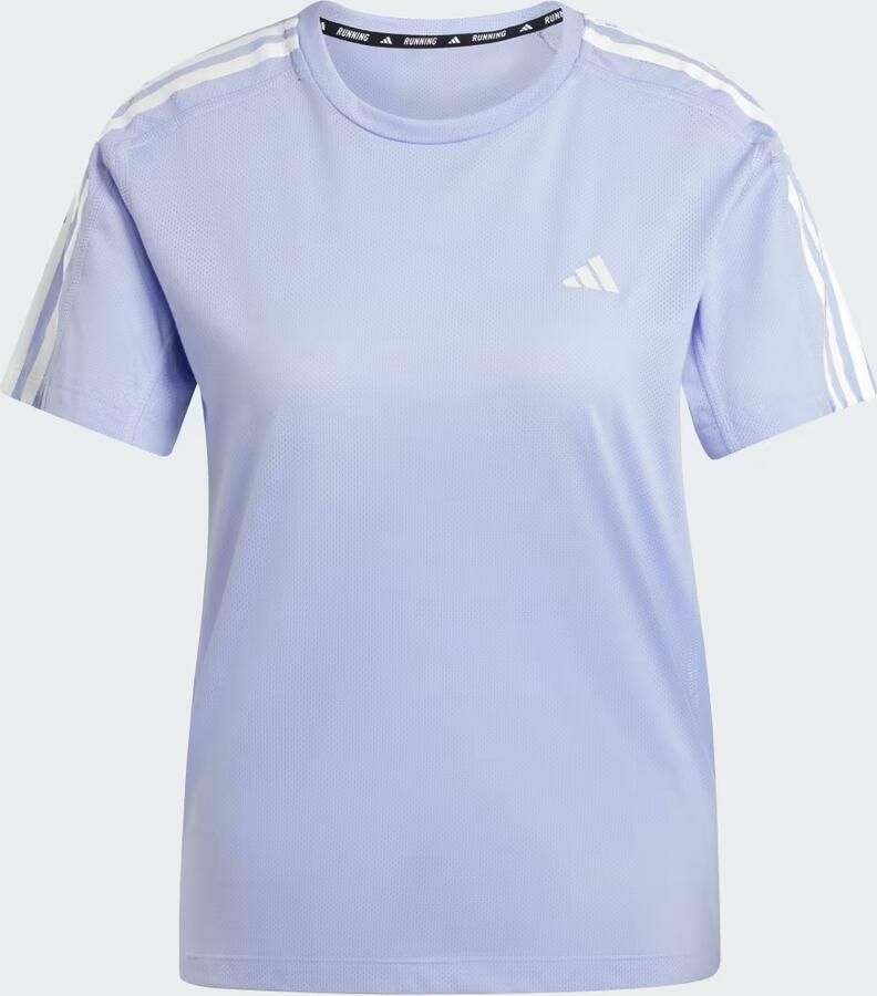 Adidas T-shirt Korte Mouw T-shirt Own The Run 3 Stripes - Foto 3