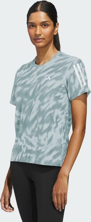 Adidas Sport-T-shirts T-shirt de course Own The Run imprimé bleu