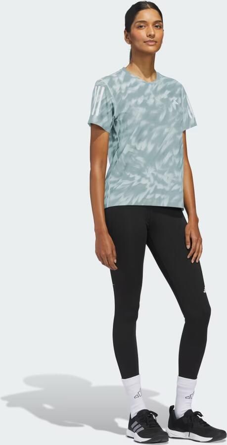 Adidas Sport-T-shirts T-shirt de course Own The Run imprimé bleu - Foto 5