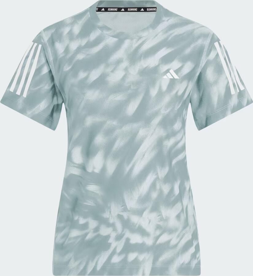 Adidas Sport-T-shirts T-shirt de course Own The Run imprimé bleu - Foto 3