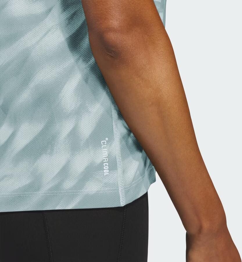 Adidas Sport-T-shirts T-shirt de course Own The Run imprimé bleu - Foto 2