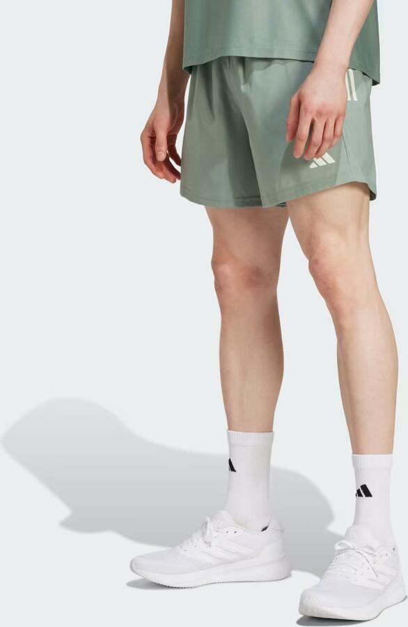 Adidas Own the Run Short Groen- Heren Groen
