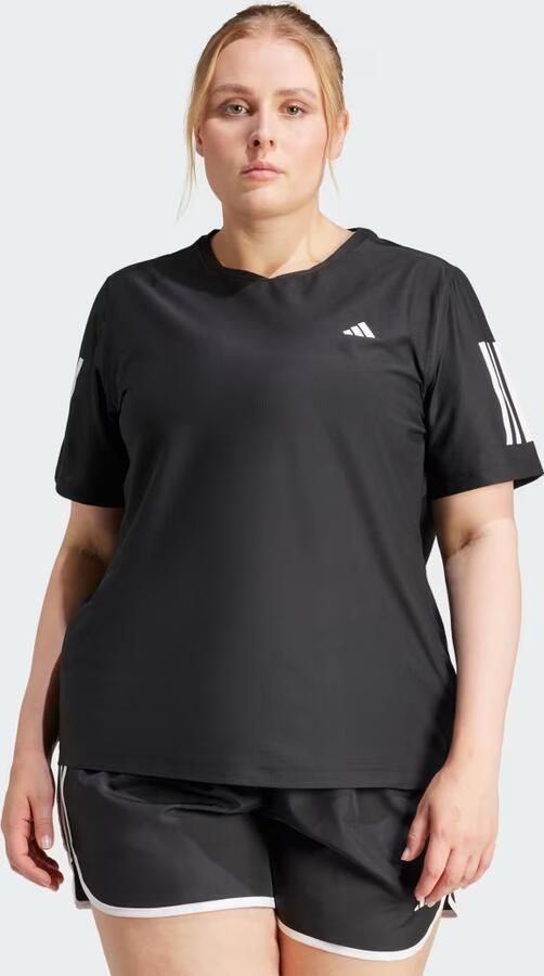 Adidas Own The Run T-Shirt (Grote Maat) Zwart- Dames Zwart - Foto 6