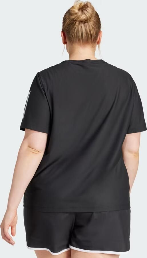 Adidas Own The Run T-Shirt (Grote Maat) Zwart- Dames Zwart - Foto 4