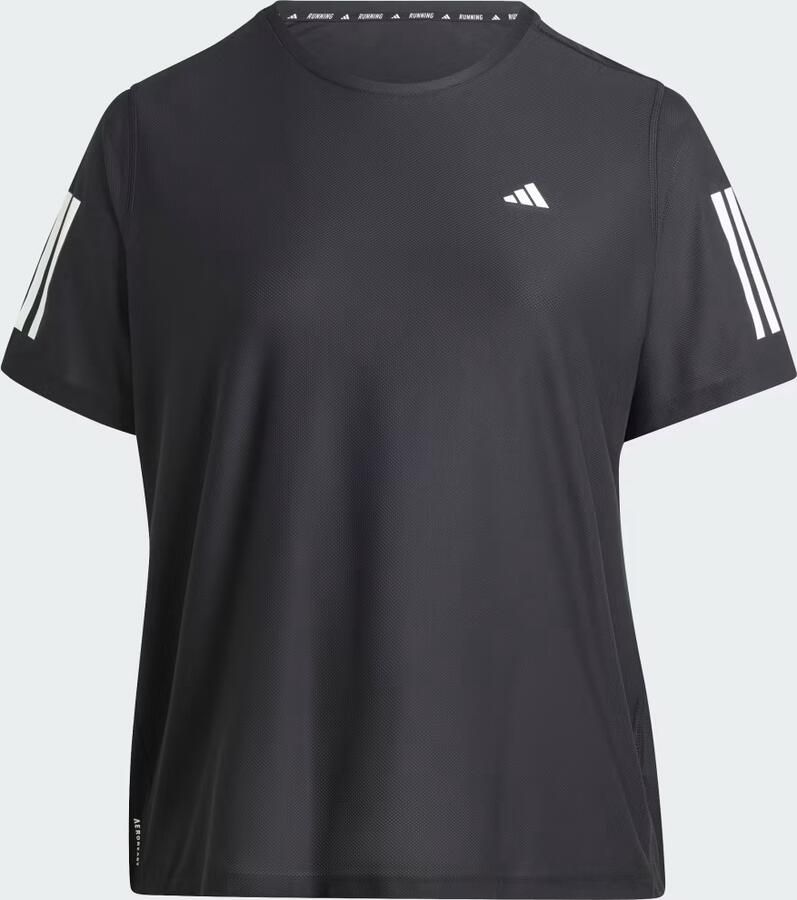 Adidas Own The Run T-Shirt (Grote Maat) Zwart- Dames Zwart - Foto 2
