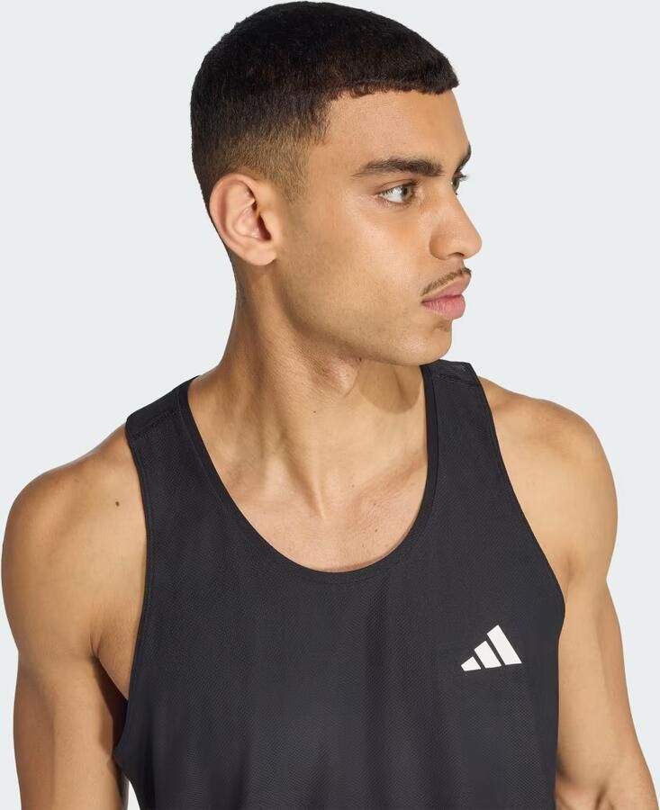 Adidas Own The Run Tanktop Zwart- Heren Zwart - Foto 8