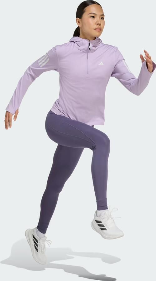 Adidas Own The Run Winterized Hoodie met Halflange Rits - Foto 5