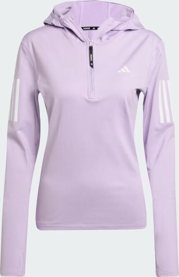 Adidas Own The Run Winterized Hoodie met Halflange Rits - Foto 4