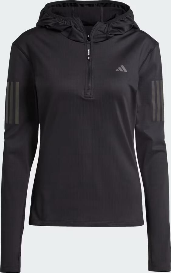 Adidas Own The Run Winterized Hoodie met Halflange Rits - Foto 4