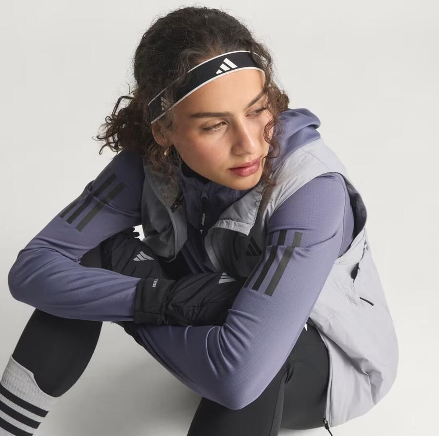 Adidas Own The Run Winterized Hoodie met Halflange Rits - Foto 3