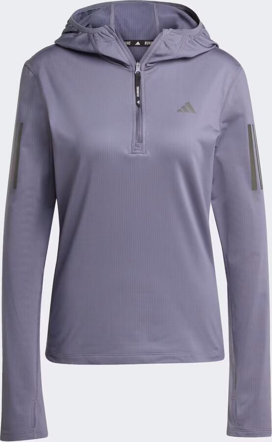 Adidas Own The Run Winterized Hoodie met Halflange Rits - Foto 5