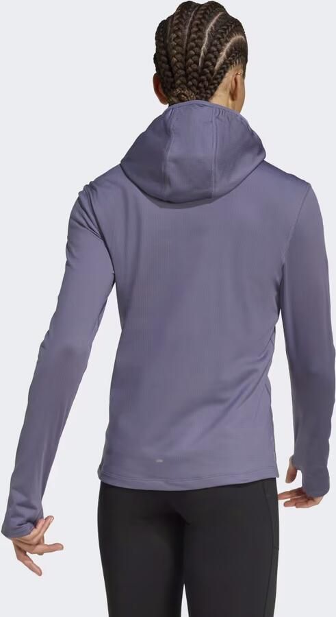Adidas Own The Run Winterized Hoodie met Halflange Rits - Foto 6